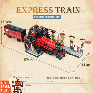 لگو هری پاتر و ایستگاه جادویی قطار هاگوارتز 898 قطعه 4th Party 19035 Hogwarts Express_اسباب بازی
